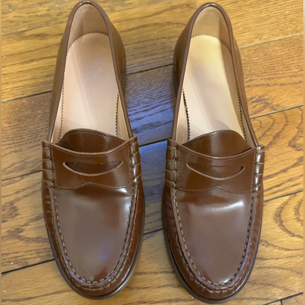 J. Crew Winona Penny Loafers in Spazzolato Leather - Picture 2 of 7